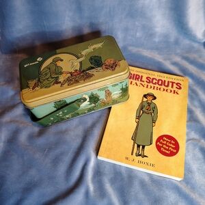 Nostalgic Remake 1920s Girl Scout Tin by Ashdon Farms & 1913 Full Color Handbook